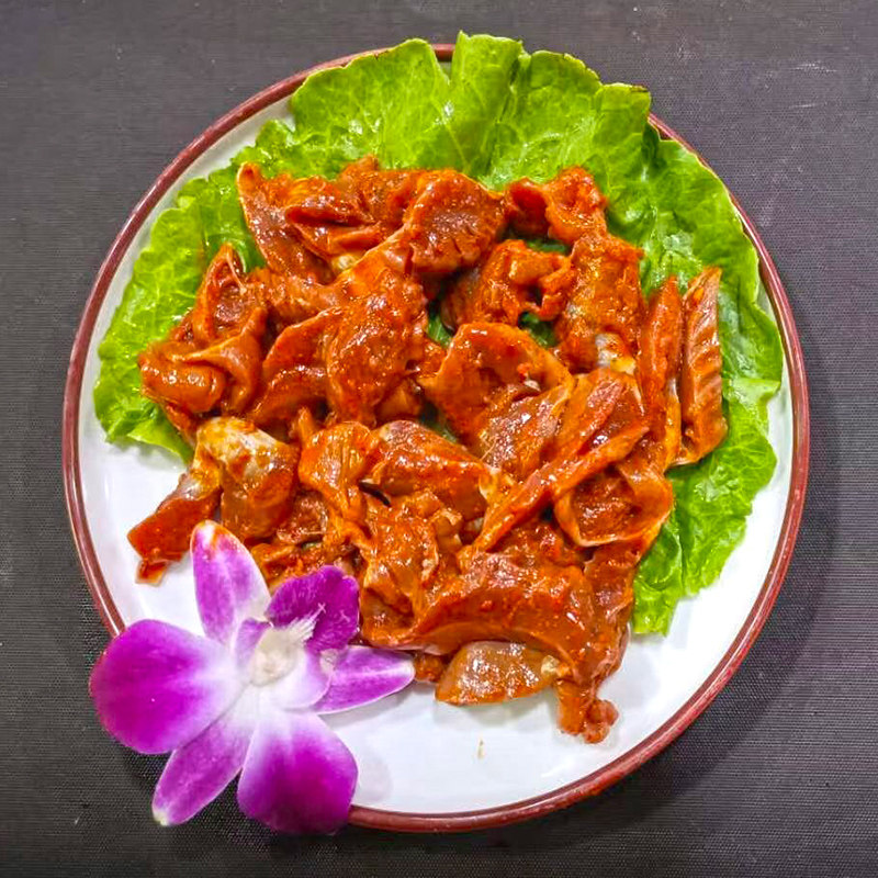 汇越麻辣小郡肝200g鸡胗花烧烤火锅串串食材商用串串原料鸡胗冒菜
