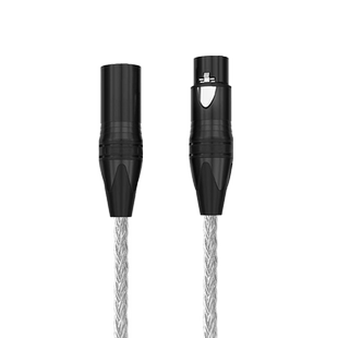 24股单晶铜镀银XLR卡侬线卡农线公对母音频线延长线平衡调音台功放通用音箱响连接直播录音电容麦克风话筒线