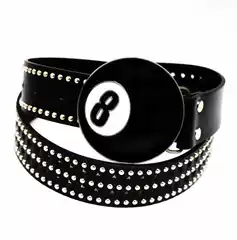 Trendy Men's Leather Belt with Black Graffiti, Quirky Hip-Hop Style Studded Belt, Versatile Casual and Stylish for Women