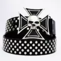 New American Dream Cross Skull Handsome Silver Nail