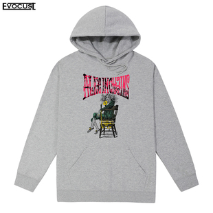 ALICE IN CHAINS爱丽丝囚徒字母摇滚乐队复古怀旧连帽卫衣男女