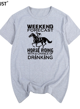 horse riding马术骑马训练潮牌男女T恤短袖