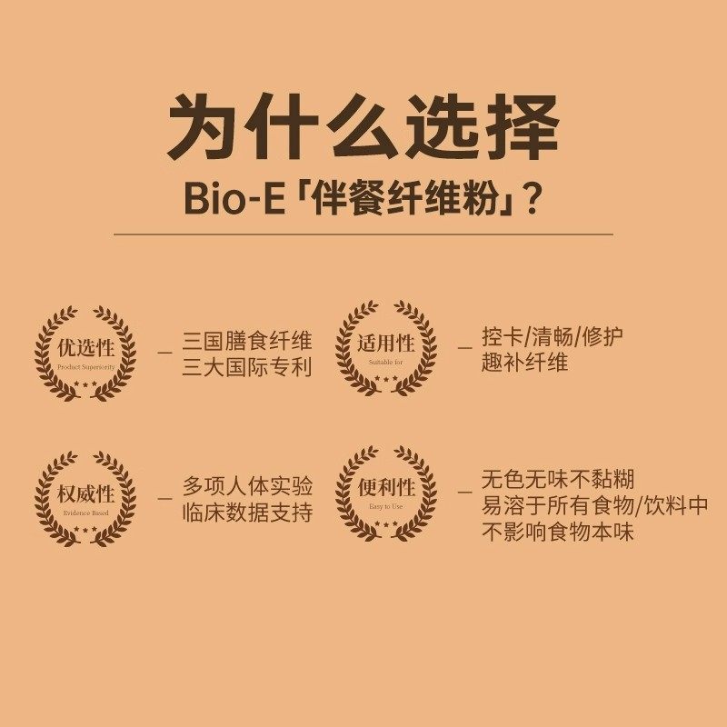 bioe国产膳食纤维粉伴餐消消粉