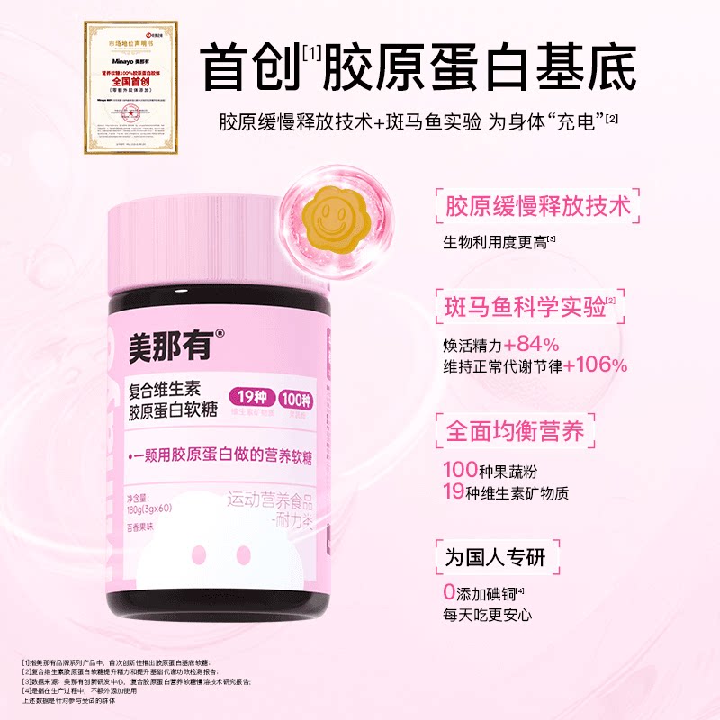 美那有复合维生素胶原蛋白软糖