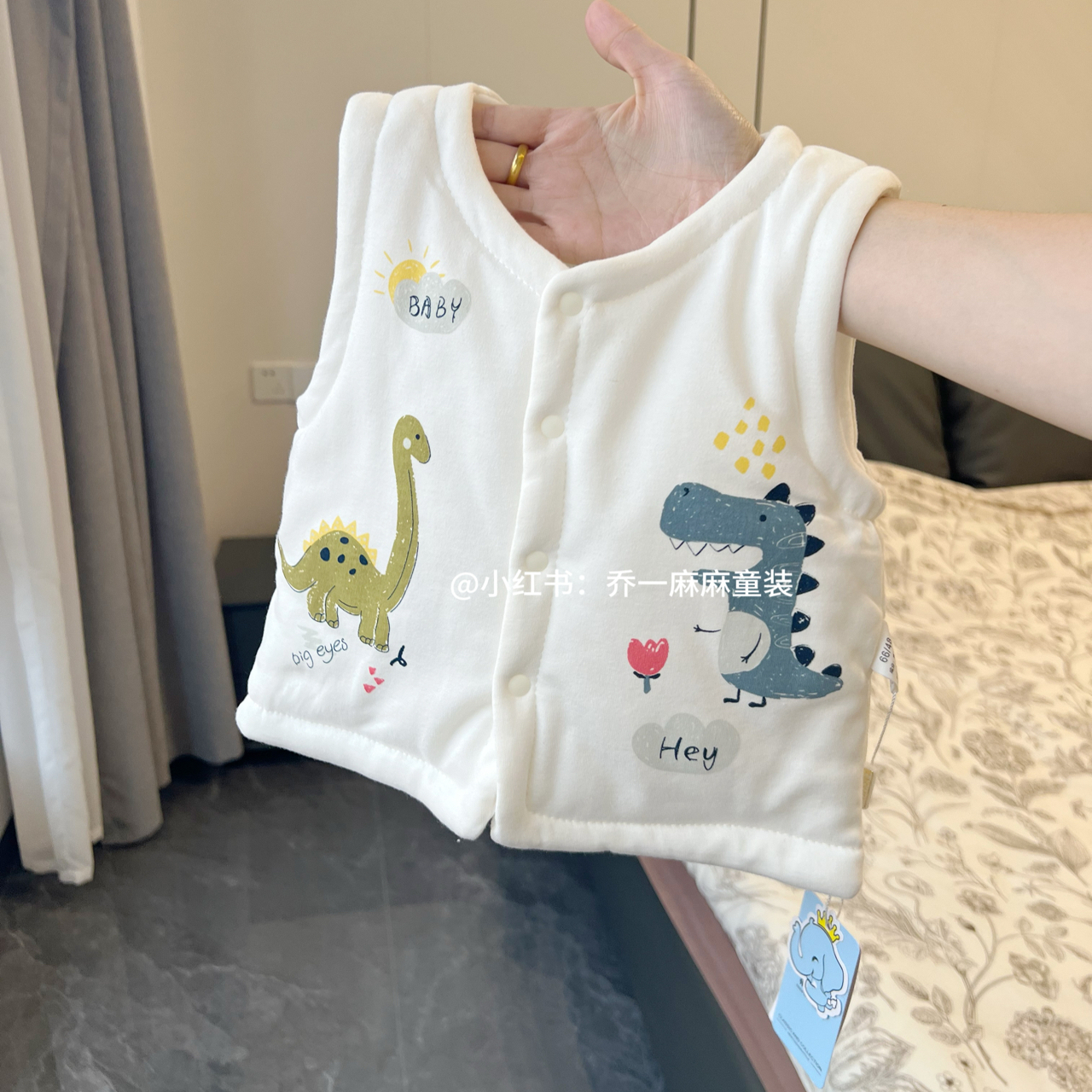 秋冬120g棉马甲宝宝外穿新生婴儿小马夹春秋a类婴幼儿保暖小背心