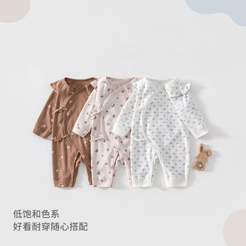 连体衣纯棉a类婴儿春夏哈衣和尚