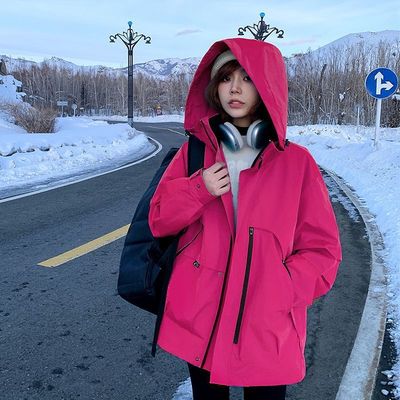 春秋季冲锋衣夹克登山服