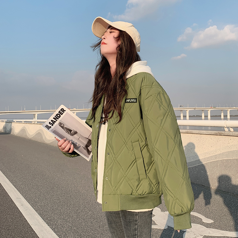 棉服短款羽绒oversize