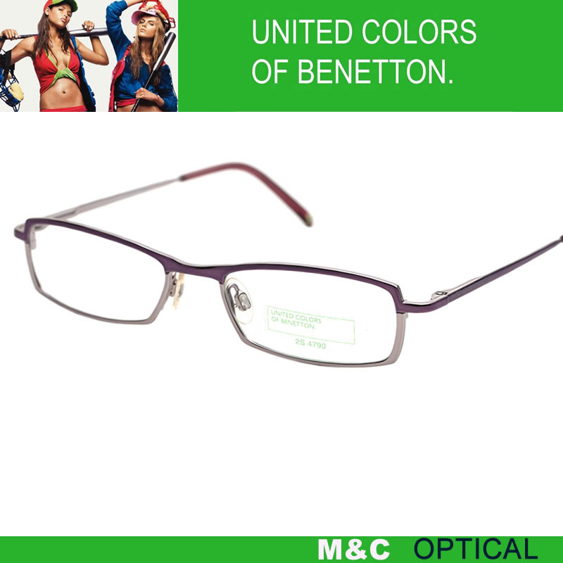 BENETTON贝纳通UCB528全框轻便商务斯文合金男女通用近视眼镜架