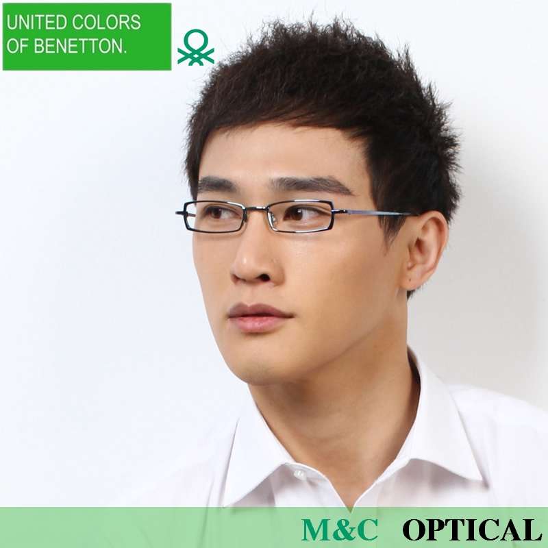 BENETTON贝纳通UCB529金属方形全框学生男女款轻便近视眼镜架