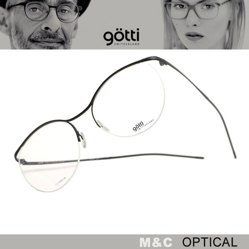 半框超轻纯钛材质光学眼镜架