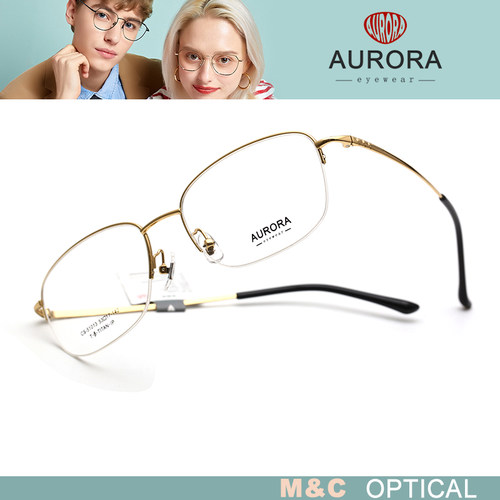 欧罗拉AURORA 商务全框β钛光学镜架CS-51016/55041