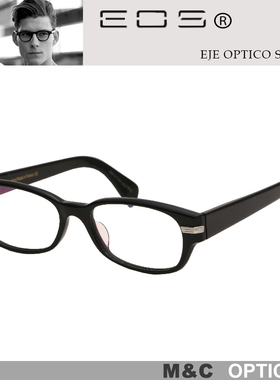 EOS黑色板材眼镜架舒适潮流男女款眼镜框E8130 E8140 E8312