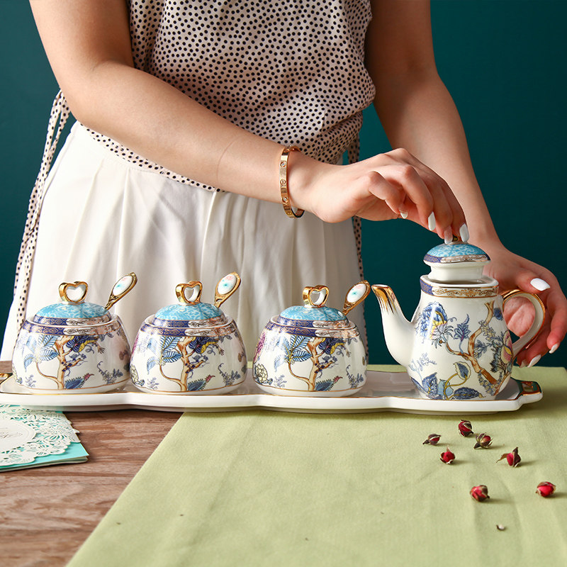 创意高颜值调味罐组合家用辣椒油罐盐酱醋罐子陶瓷罐糖罐调料盒,厨房/烹饪用具,调味瓶罐/调料研磨器,淘宝优惠券,粉丝福利购,淘宝优惠卷