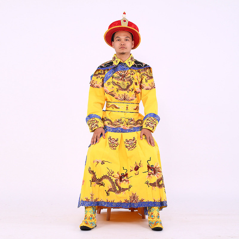 男古装刺绣古装乾隆皇帝龙袍清朝宫廷戏服影楼影视年会表演服装