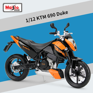美驰图1:12KTM 690 Duke 重机车仿真合金成品摩托车模型玩具摆件