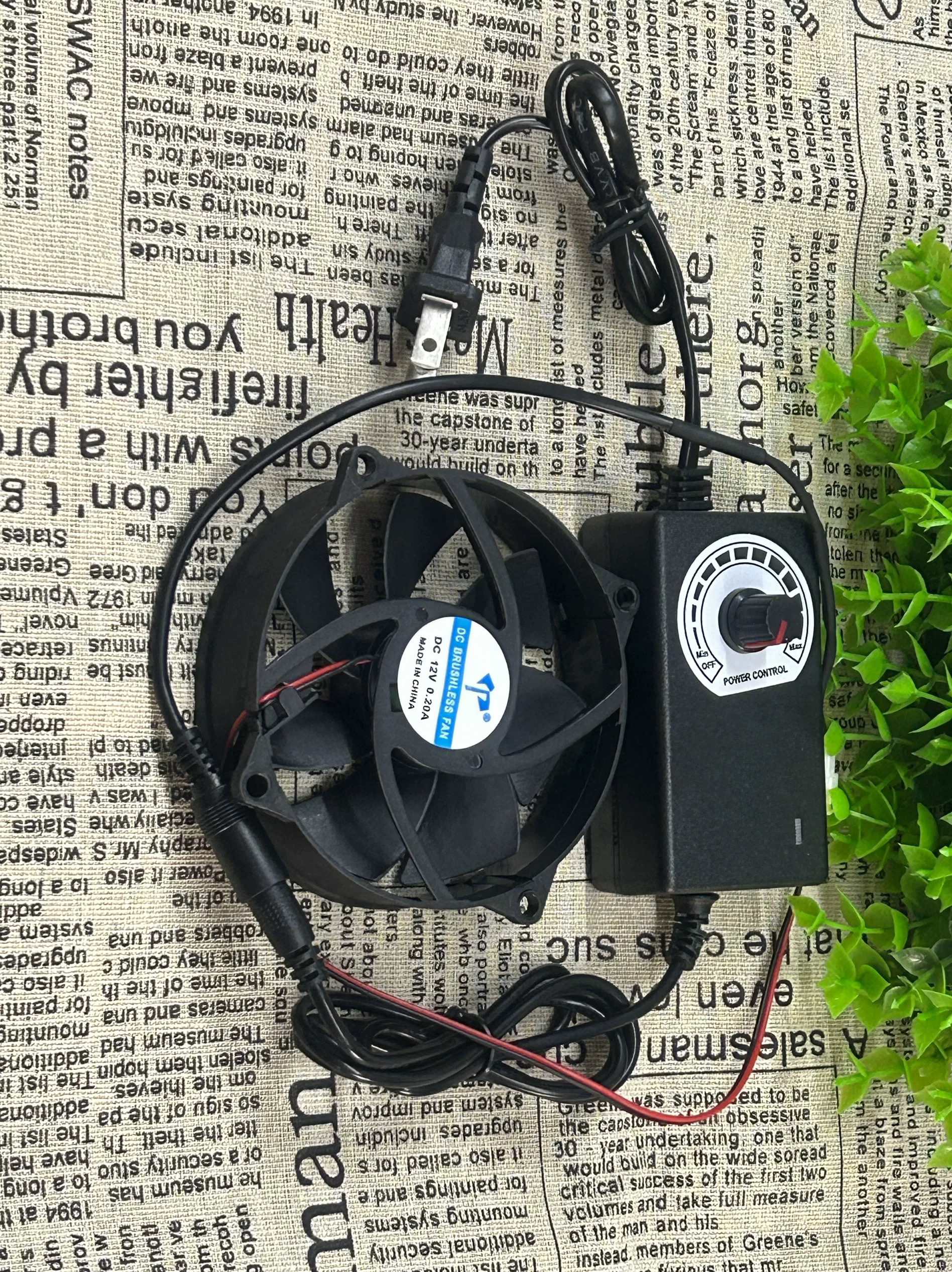 9CM圆形散热风扇5/12/24V机箱电源CPU散热器92×92×25mm管道通风