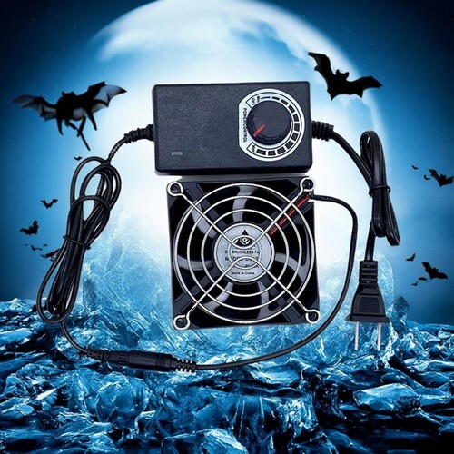 6 7 8CM大风量排气扇110V带调速机柜功放暖气片显卡架散热风扇9CM