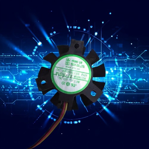 DFS400912M 静音显卡散热风扇12V  1.3W 等边孔距25mm 直径36mm