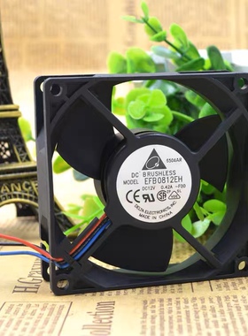 EFB0812EH 台达 8CM 8025 12V 0.42A 双滚珠 大风量服务器风扇