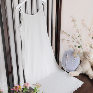 晴山设计民国风旗袍内搭海棠花事年轻少女小清新内搭吊带衬裙复古