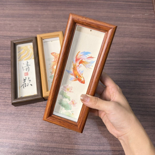 6*18书签摆台框(可横摆竖摆)玻璃框送礼好物文创摆摊空白手写