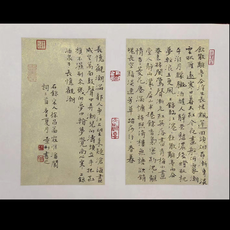 四尺六开蜡染鎏金空白飞天仕女