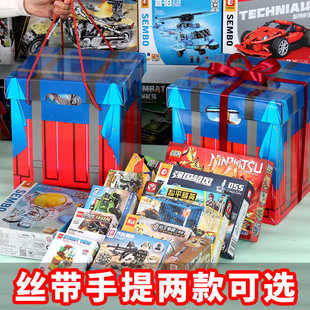 兼容LE高积木空投箱大礼包儿童益智拼装小颗粒玩具套装男女孩礼物