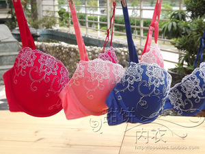 42满80包邮 欧美舒适薄款女士内衣 高档刺绣性感蕾丝有钢圈文胸罩
