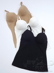 亏清任2件包邮 欧美健身打底内衣女舒适带钢圈罩杯吊带背心bra-t