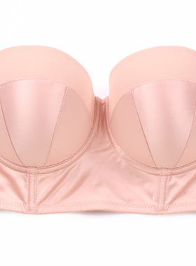 亏清任2件包邮26欧美可拆无肩带文胸薄款防滑抹胸婚纱隐形内衣70B