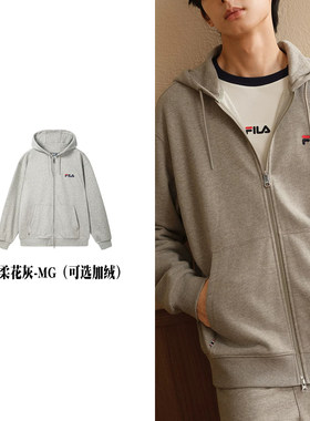 FILA斐乐小熊拉链卫衣男女同款