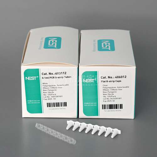 nest耐思0.1ml 0.2ml荧光定量PCR 8连管 八连排 八连管  403002