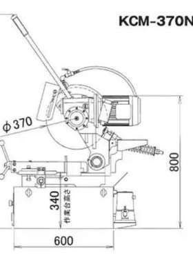 日本KOSUKU富士制砥高速钢锯片切割机KCM-370NESC仪器仪表