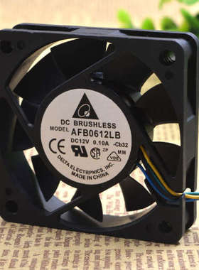 台达 6015 6CM AFB0612LB 12V 0.10A 4线PWM温控 CPU静音散热风扇