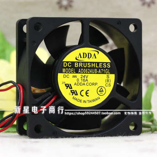 原装ADDA 6025 24V 0.16A 6CM AD0624UB-A71GL散热变频器风扇