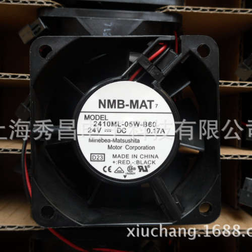 ABB变频器散热风扇2410ML-05W-B60 D23全新原装NMB 6025 24V 0.17
