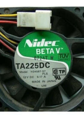 原装Nidec TA225DC H34587-57 12VDC 0.17A 6015 6CM电源散热风扇