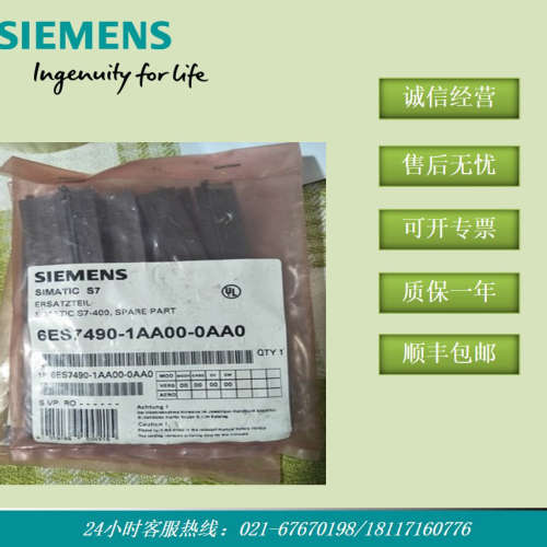 6ES7490-1AA00-0AA0S7-400插槽盖用于URCR和ER6ES74901AA000AA