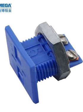 美国奥米佳蓝色方形面板T型热电偶插座RMJ-T-S感温线母座测温端子