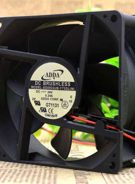 原装 ADDA 9CM 9032 24V 0.24A AD0924UB-Y73GL(N)变频器散热风扇