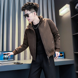 黑首F47-P138-控178抖音直播主风男士立领加厚流行百搭棉衣外套男，男装棉衣，星座309A