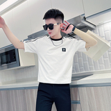 黑首DT432-p58-控88抖音直播主风夏季圆领百搭男短袖T恤精神小伙，商品下架区，星座309A