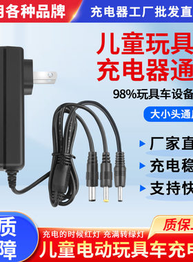 6V12V儿童电动车玩具车充电器线