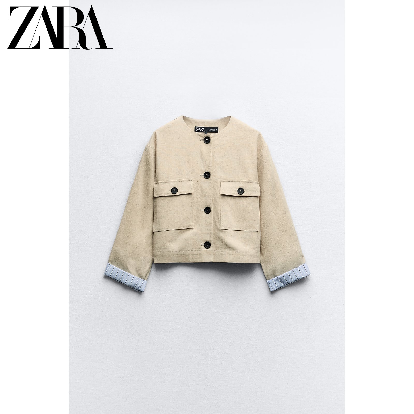 ZARA24夏季新品 女装 单排扣西装外套 2753135 052