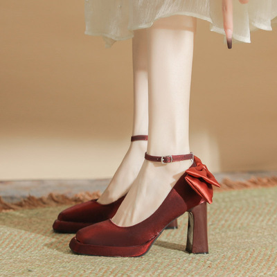 单鞋防水台不累脚宴会日常都百搭