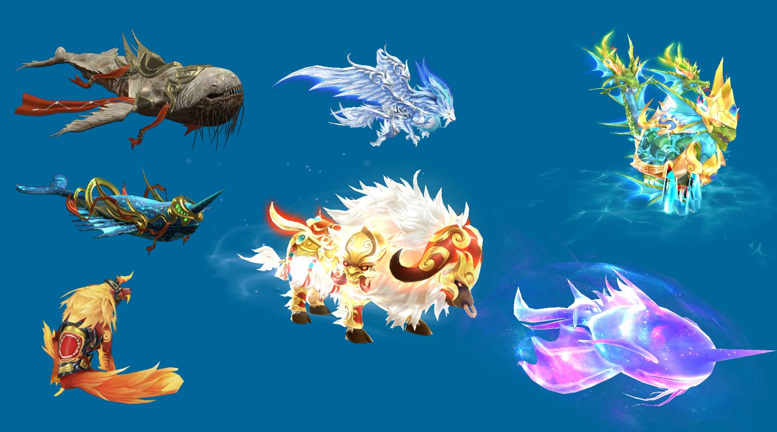 an/flash动画素材21款宠物坐骑素材 酷炫动态宠物坐骑素材