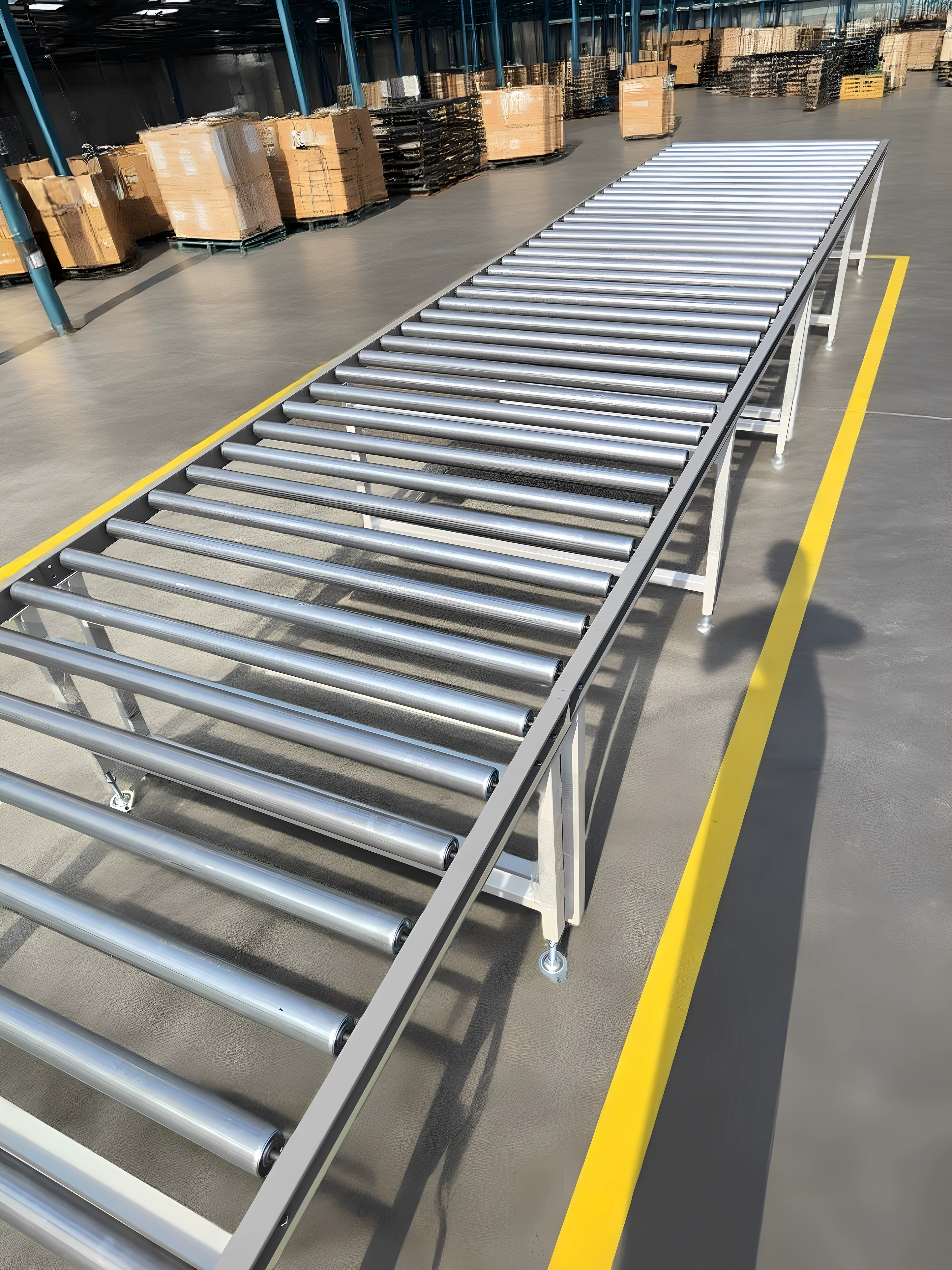 Spot unpowered roller conveyor roller conveyor belt assembly line roller roller slide wheel platform floor roller line