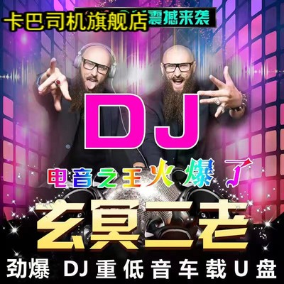 玄冥二老超重低音劲爆DJ汽车载U盘歌曲网红电音高音质车用usb优盘