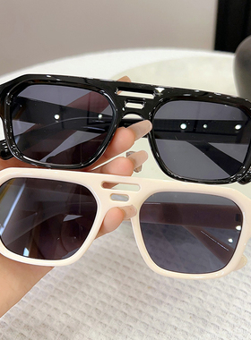 【亏本清仓】gm墨镜女网红太阳镜潮时尚黑色镜大脸显瘦防紫外线